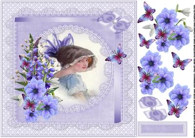 8x8 Lavender Girl