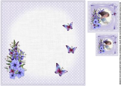 8x8 Lavender Girl Insert Plate