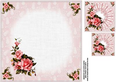 8x8 It's All About the Roses Insert Plate