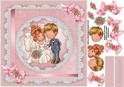 8x8 Cute Wedding Couple
