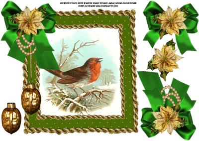8x8 Vintage Robin in Luxury Frame