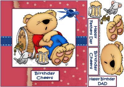 8x8 Birthday Beer Bear