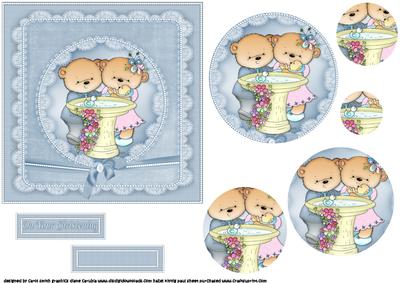 Baby Boy Christening Pyramid