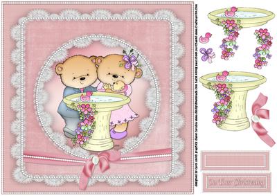 8x8 Baby Girl Christening