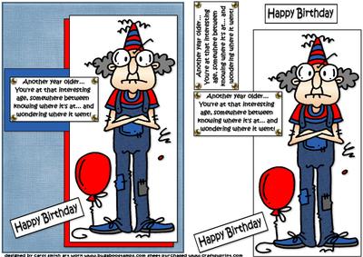 Gus is at an Interesting Age Quick Card