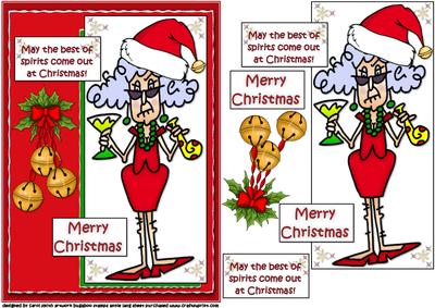 Stella is in the Christmas Spirit Quick Card