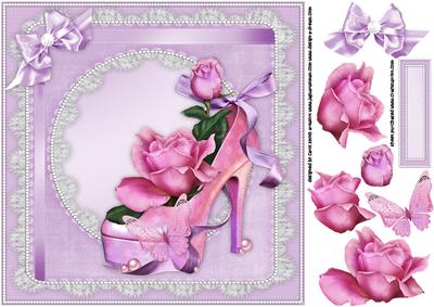 8x8 Sugar Rose Shoe