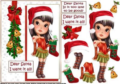 Goth/mod Girl Christmas