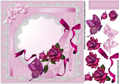 8x8 Twilight Rose Shoe
