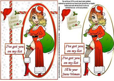 Mrs Claus Has You on Her List Quick Card