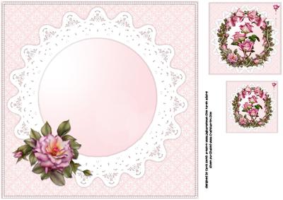 8x8 Roses Roses Roses Insert Plate