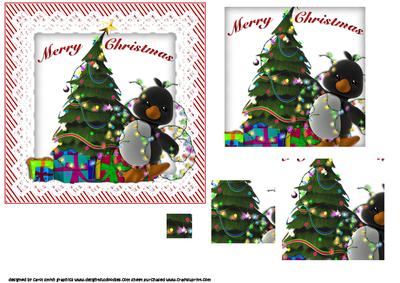 Cheeky Christmas Penguin Pyramid