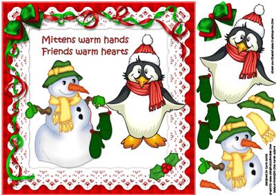 8x8 Friends Warm Hearts Christmas