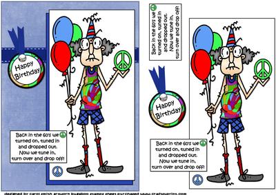 Gus in the 60's Quick Card