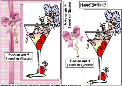 Stella Needs Her Glasses Quick Card