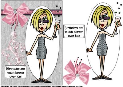 J.j Likes Her Birthday Over Ice. Quick Card