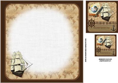 8x8 It's a Sailors Life Insert Plate