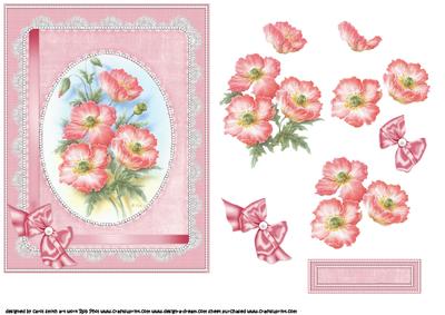 Floral Watercolour Pink Decoupage