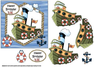 Tug Boat Birthday Wishes 1