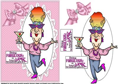 Edna Works Hard Quick Card