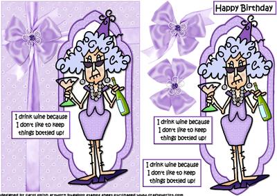 Stella Don't Bottle Things Up Quick Card