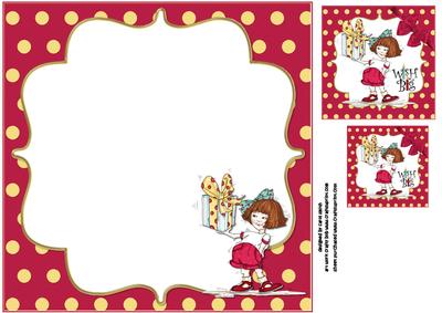 8x8 Sassy Cheryl Has a Gift for You Insert Plate