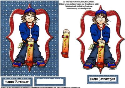 Ryder Cole with His Skateboard Quick Card