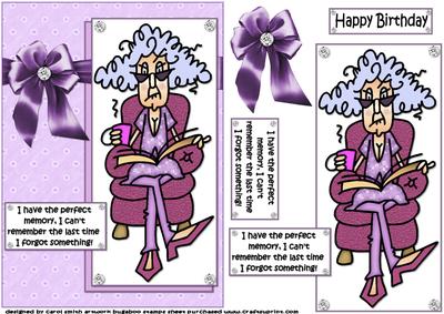 Stella Has a Perfect Memory Quick Card