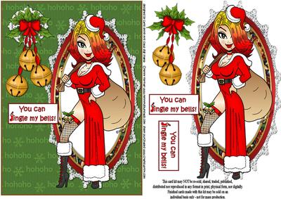 Mrs Claus and Her Jingle Bells Quick Card