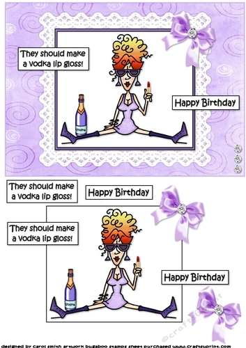 Rita Wanta a Vodka Lip Gloss Quick Card