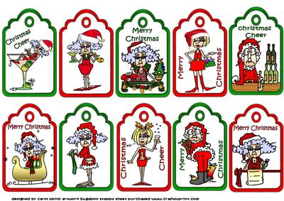 Ten Stella and Friends Christmas Tags