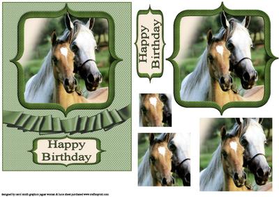 A Mare and Her Foal Pyramid Green