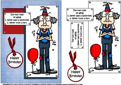 Gus Know the Rules for Aging Quick Card