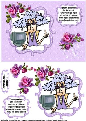 Stella is Thankfull for Facebook Quick Card