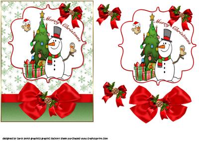 The Jolly Snowman Quick Card