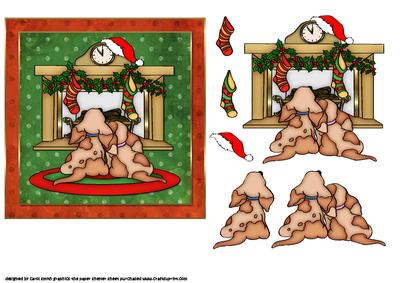 The Puppies Are Waiting for Santa 1
