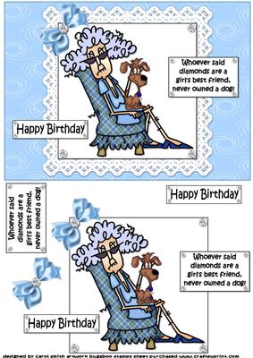 Stella Loves Her Dog Quick Card