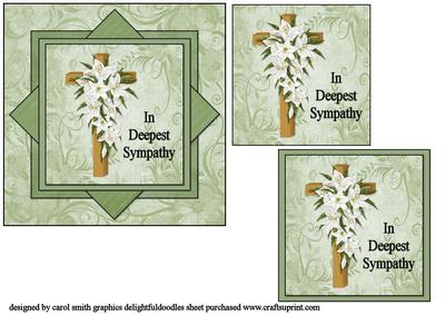 Sympathy Cross Quick Card