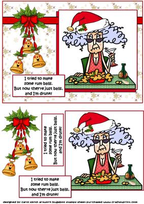 Stella and Her Rum Balls Quick Card