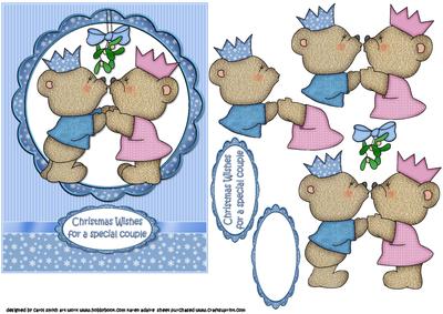 Kissing Christmas Special Couple Blue