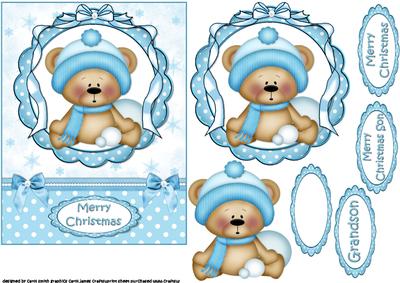 Christmas Ted Plays Snowballs