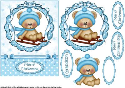 Christmas Ted Goes Sledging