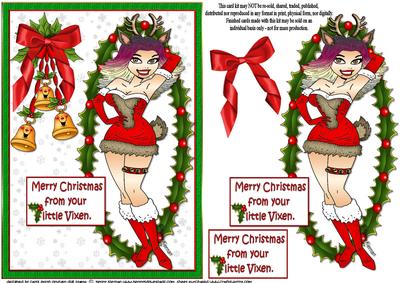 Merry Christmas from Your Vixen Quick Card
