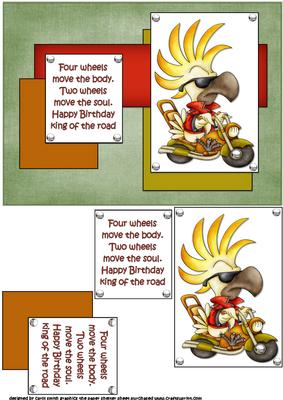 Speed King Birthday Quick Card