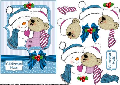 Teddy and the Snowman Hugs