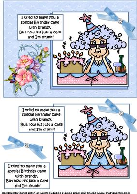 Stella Made a Birthday Cake Quick Card