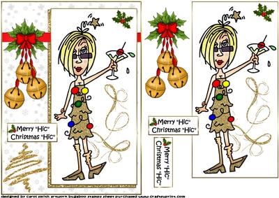 J.j Merry "hic" Christmas Quick Card