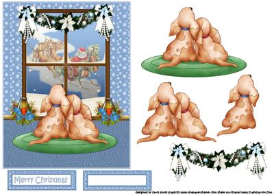 Puppy Look There's Santa