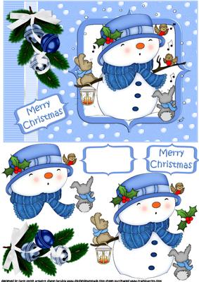 The Snowmans Carol Blue