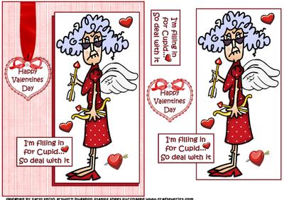 Stella is Filling in for Cupid Quick Card